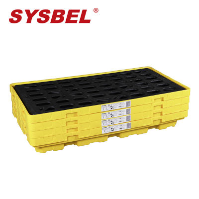 Spill containment pallet is essentially a plastic pallet that can control leakage and has a leakage groove
