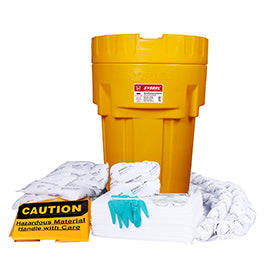 Spill kit used to efficiently isolate hazardous wastes and contaminants