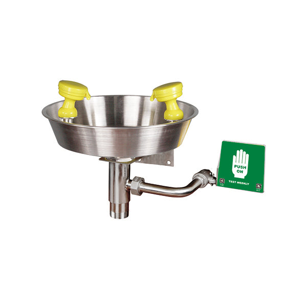 Eyewash nozzle designed to rinse the eyes gently at a lower speed, rinse the face area, quickly and effectively remove the dangerous chemicals splashing on the eyes and face.