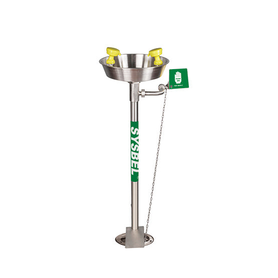 Eyewash nozzle designed to rinse the eyes gently at a lower speed, rinse the face area, quickly and effectively remove the dangerous chemicals splashing on the eyes and face.