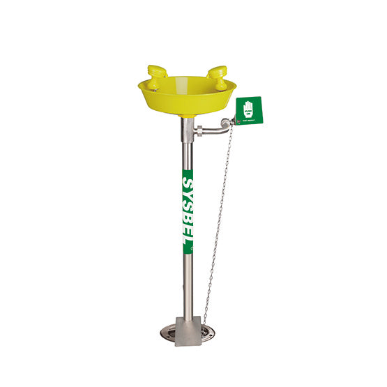 Eyewash nozzle designed to rinse the eyes gently at a lower speed, rinse the face area, quickly and effectively remove the dangerous chemicals splashing on the eyes and face.