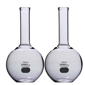 Iwaki Boiling Flask Flat Bottom Narrow Neck