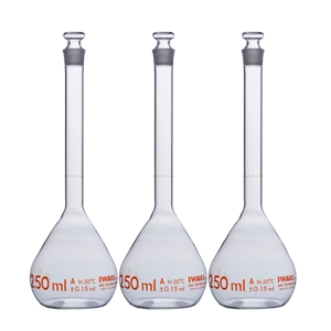 Iwaki Volumetric Flask with Glass Stopper Class A