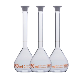 Iwaki Volumetric Flask with Plastic Stopper