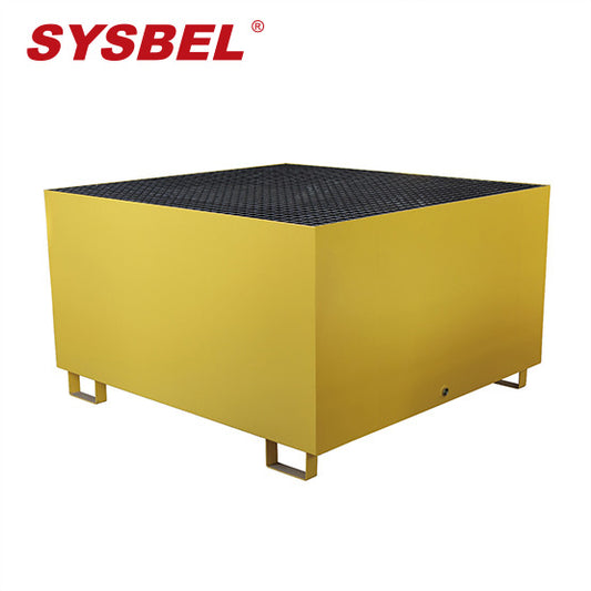 Spill containment pallet is essentially a plastic pallet that can control leakage and has a leakage groove