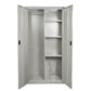 Galvanized steel storage area for overalls, chemical-proof suits