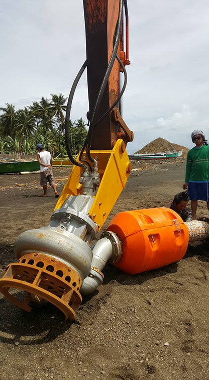 Dredging to remove silt and sediments from water for environmental protection